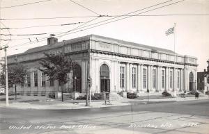 B22/ Kenosha Wisconsin Wi Postcard Real Photo RPPC c40s U.S. Post Office