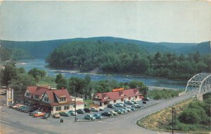 Barryville New York 1950s Postcard Reber's Hotel Motel Restaurant