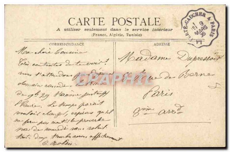 Old Postcard Paris Saint Eustache Church