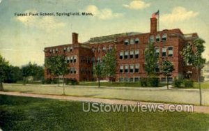 Forest Park School - Springfield, Massachusetts MA Postcard