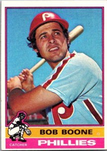 1976 Topps Football Card Bob Boone Philadelphia Phillies sk13531