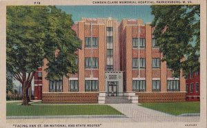 Postcard Camden Clark Memorial Hospital Parkersburg West Virginia