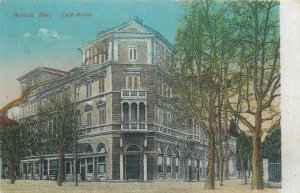 Italy Gorizia Cafe Corso building architecture vintage postcard 