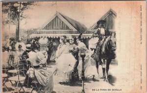 Spain Seville En La Feria De Sevilla Vintage Postcard C064