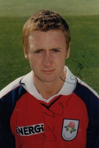 Nathan Wood Lancashire Cricket Club Hand Signed Card Photo