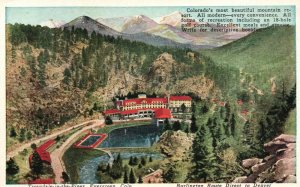 Vintage Postcard Troutdale in the Pines Resort Evergreen Colorado Golf Course