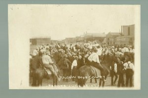 Kadoka SOUTH DAKOTA RP 1907 COWBOY COURT Cowboys Main Street WILD WEST Leeland?