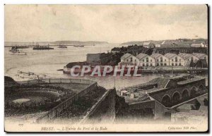 Old Postcard Brest Entree Du Port Et La Rade