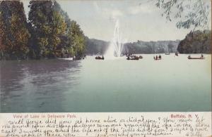 Buffalo, New York - View of Lake in Delaware Park - 1907