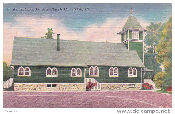 St. Ann's Roman Catholic Church, CANADENSIS, Pennsylvania, 30-40's