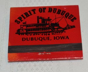 Mississippi Belle Dubuque Quad Cities Iowa 100 Mile Day Long Cruise Matchbook