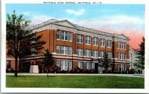 1930s Mayfield High School Mayfield Kentucky Postcard