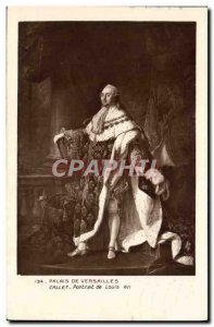 Old Postcard Palace of Versailles Callet Portrait of Louis XVI