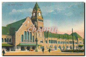 Old Postcard Metz station