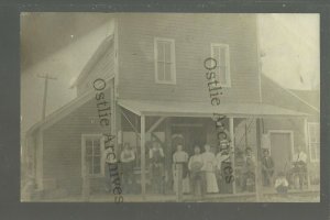 Ree Heights SOUTH DAKOTA RPPC c1910 GENERAL STORE nr Highmore Miller 65 PEOPLE