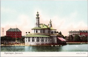 Copenhagen Denmark Lake Pavilion Unused Postcard H26