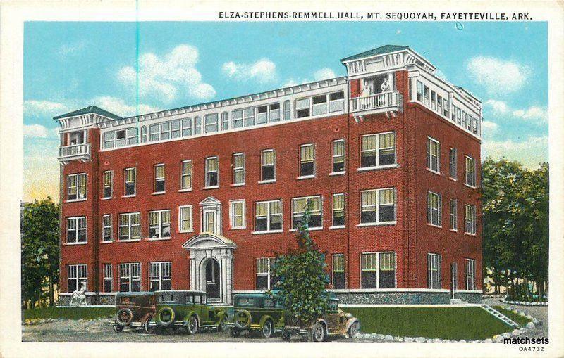 1920s Fayetteville Arkansas Elza Stephens Remmel Sequoyah postcard 5702 Teich