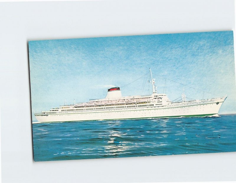 Postcard T/n. Leonardo Da Vinci, Italian Line