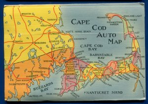 Cape Cod Massachusetts ma lighthouse long point postcard folder