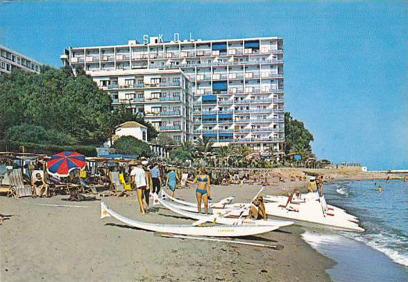 Spain Marbella Costa Del Sol Hotel Skol desde la playa