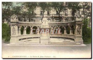 Old Postcard Valenciennes Statue Jeban Froissart