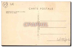 Old Postcard Chatillon Sur Seine Source Douix