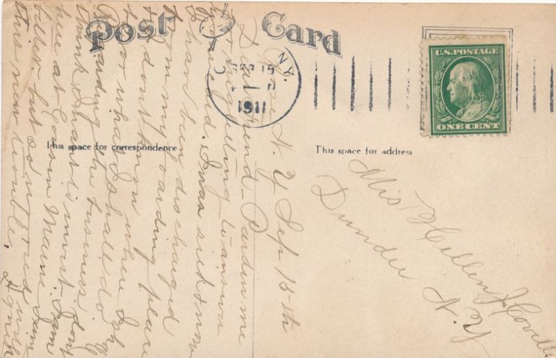 Rose Wayne County NY New York South Main Wolcott Main Streets & Triangle pm 1911