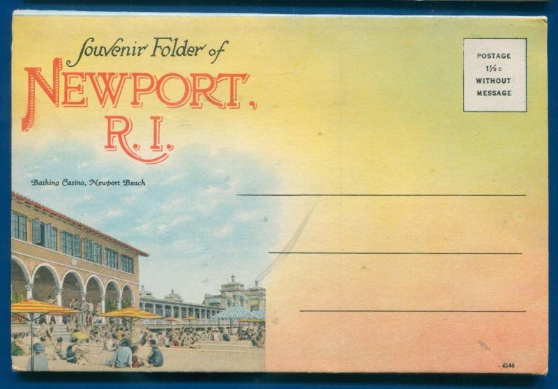 Newport Rhode Island ri postcard folder #3