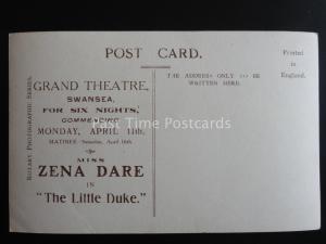 MISS ZENA DARE in The Little Duke at SWANSEA GRAND THEATRE RP PC by Rotary 4500C