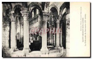 Old Postcard Saint Benoit sur Loire The Colonnade of the XI century sanctuary