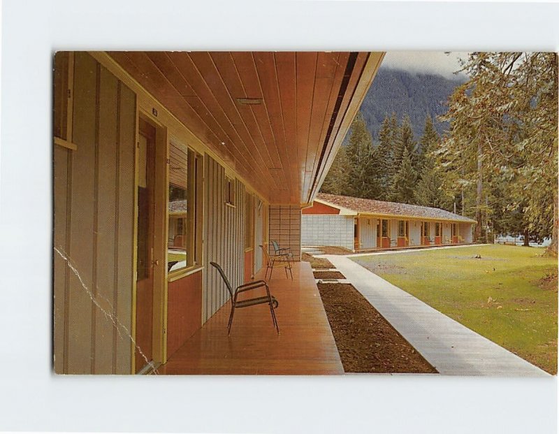 Postcard New Motel at Lake Crescent Lodge Olympic National Park Washington USA