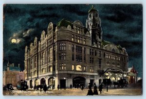 Sweden Postcard Stockholm Night Scene at The Oscar Theater 1909 Antique