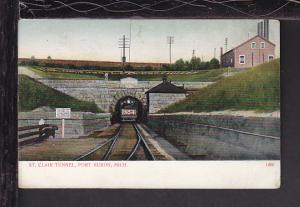 St Clair Tunnel,Port Huron,MI Postcard BIN 