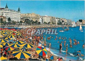 Modern Postcard The Cote d Azur Cannes Croisette The Beach