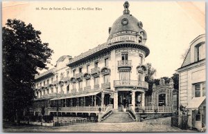 Parc De Saint-Cloud - Le Pavilion Bleu France Entrance Stairway Postcard