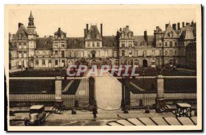 Old Postcard Fontainebleau S and M Palace Court Farewell