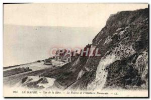 Old Postcard Le Havre Cape of Heve Cliff and & # 39Hotellerie Normande