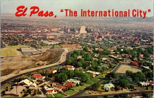 El Paso Texas The International City 1970 Vintage Postcard