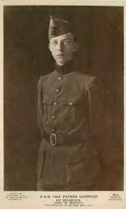 Postcard C-1910 Belgium Royalty Military Beagles 22-14026