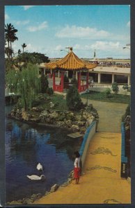 America Postcard - Hawaii - Oriental Garden, Honolulu Jet Airport     RS12226