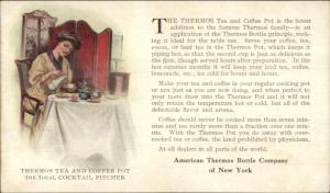 American Thermos Bottle Co New York c1910 Postcard COCKTAIL PITCHER