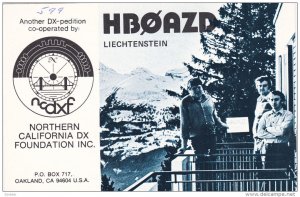 AMATEUR RADIO; HBOAZD  Liechtenstein, Northern California DX Foundation Inc...