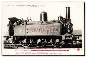 Postcard Old Train Locomotive Machine 30305