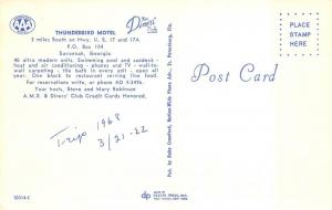 SAVANNAH, GA Georgia  THUNDERBIRD MOTEL~Multi w/Pool  ROADSIDE  1968 Postcard