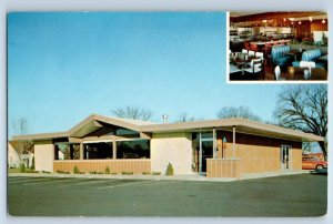 EAU CLAIRE, Wisconsin WI ~ HECKEL'S DRIVE IN Restaurant ca 1950s-60s Postcard