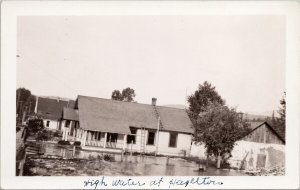 Hazelton BC High Water Flooding 1920 British Columbia Real Photo Postcard G3