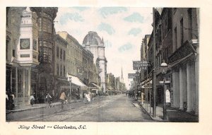 Charleston South Carolina King Street, Cigar Store,Undivided Back Vintage PC U83