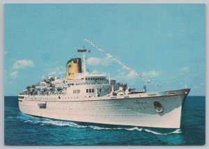 Transportation~T/S Carla C On The Water~Continental Postcard 