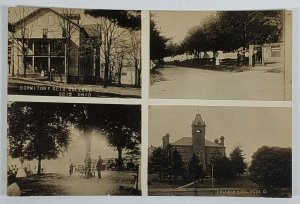 OH Sico RPPC Harrison County Multi View Dorm College Park c1909 Postcard P11