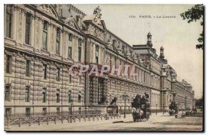 Old Postcard The Louvre Pairs